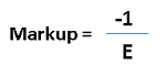 Mark Up Inverse Elasticity Pricing Rule IEPR