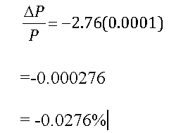 Example of Percentage change in a Bond’s Price Formula