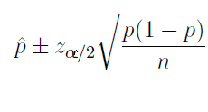 Confidence Intervals for a proportion